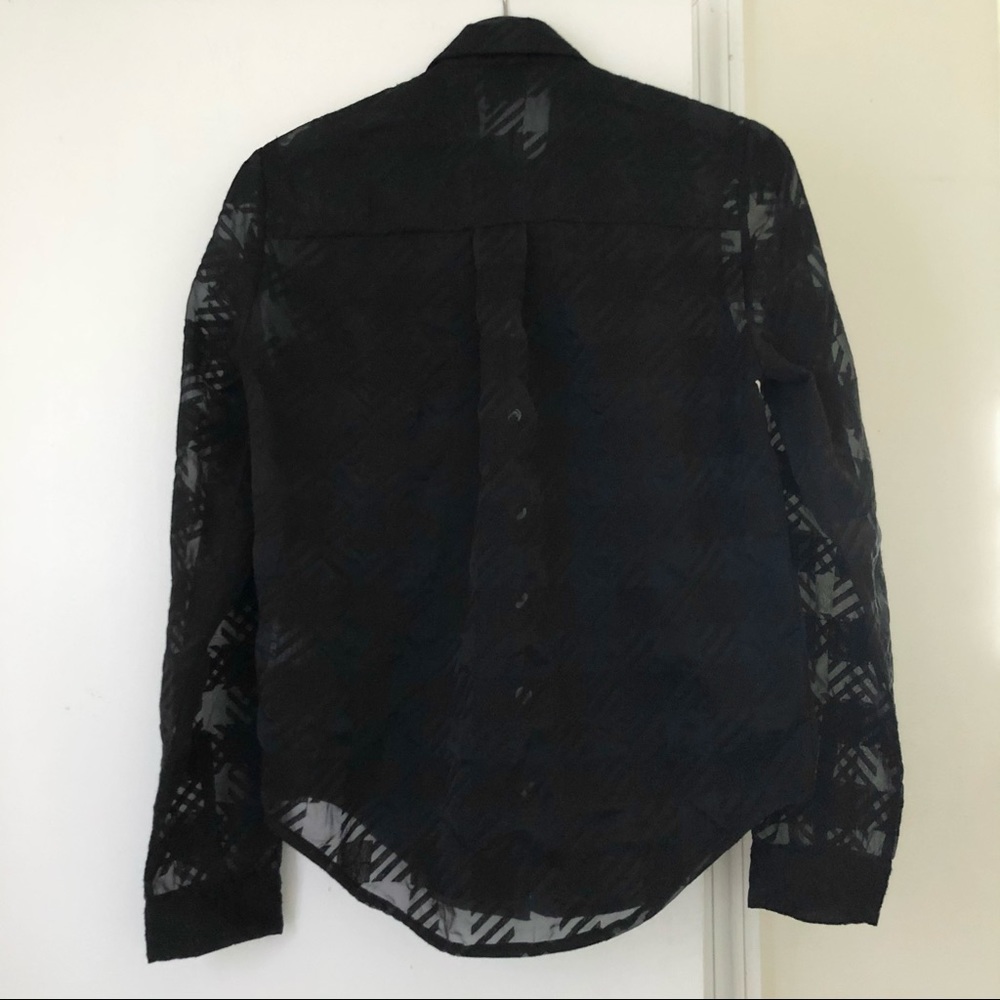 House of Holland Sheer Plaid Shirt - Picture 4 of 6